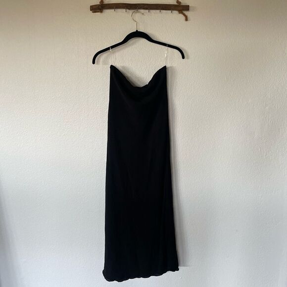 Black strapless midi dress - Picture 3 of 3